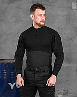 Тактическая боевая рубашка убакс черная ubacs для полиции, Мужская тактическая армейская рубашка весна/осень