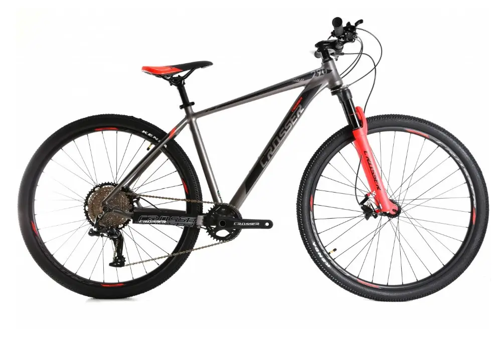 Велосипед гірський Crosser Solo 29" 21 рама (3*10) DEORE Червоний