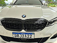Решетка радиатора BMW 3 G20 диамат черный глянец 2018-2022 г.в решетка бмв г20