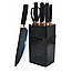 Набір кухонних ножів Knife Set 7 предметів на підставці з нержавіючої сталі, фото 4