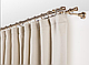 Карниз кованый для штор двойной Антик лист Розы 16мм диаметр твистер комплект, фото 3