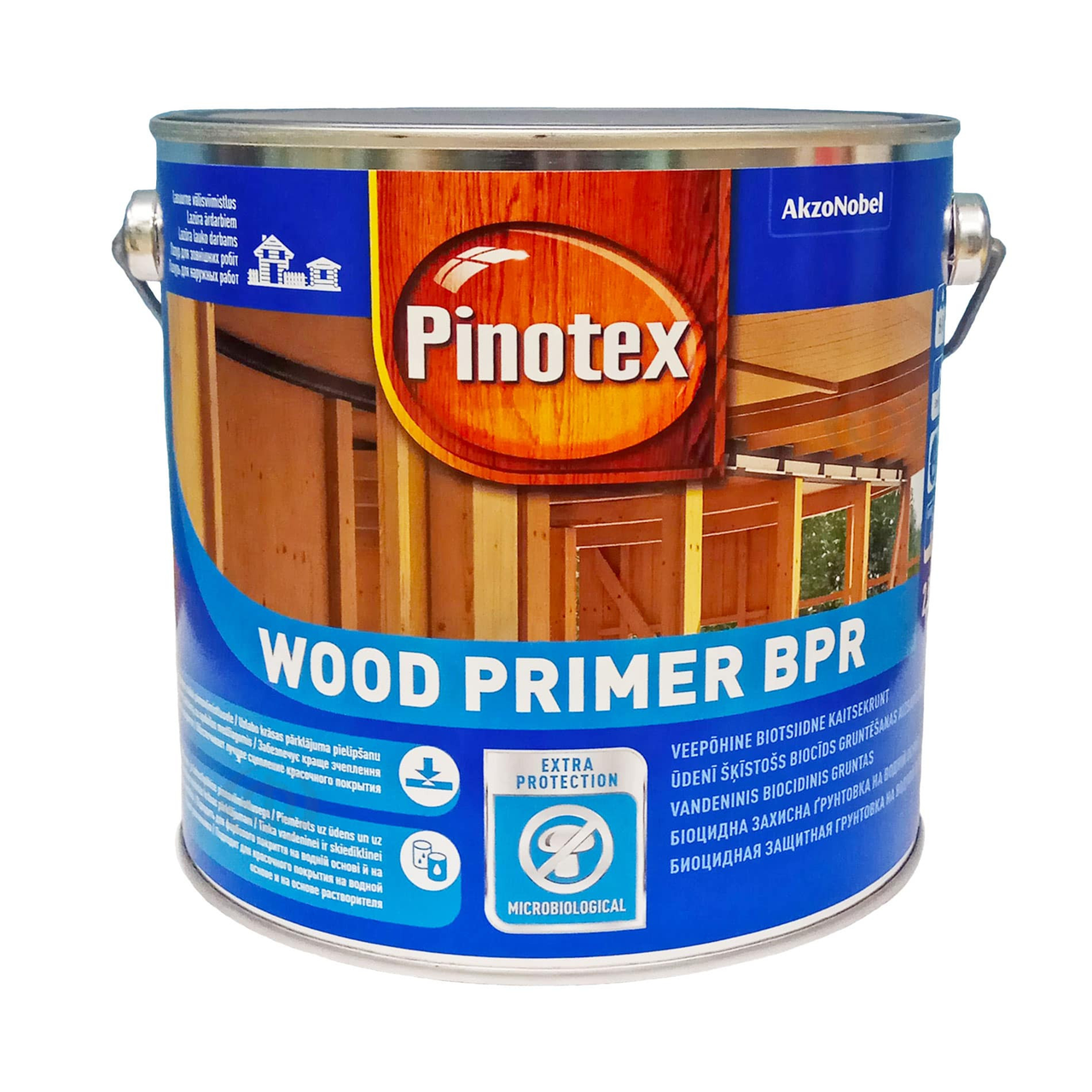 Ґрунтовка для дерева Pinotex Wood Primer BPR біоцидна, безбарвна, 10 л