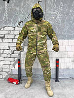 Зимний тактический костюм мультикам accord, военная зимняя форма с подтяжками мультикам,