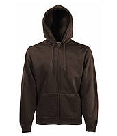 Толстовка Fruit of the Loom Premium hooded sweat jacket S Шоколадный (0620340CQS)