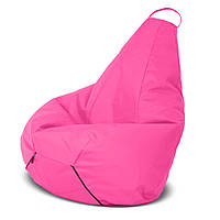 Кресло груша мешок 60*90 см розовое с чехлом, бескаркасное кресло для детей и взрослых КРМ-275