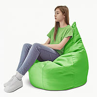 Кресло груша мешок 60*90 см салатовое с чехлом, бескаркасное кресло для детей и взрослых КРМ-278