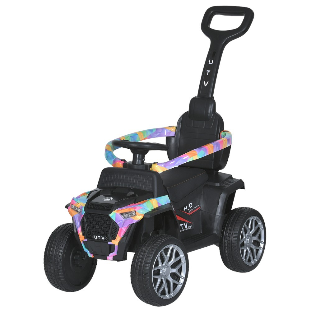 Електромобіль Каталка-толокар із батьківською ручкою (музика, світло, 6V4AH, мотор 25W) Bambi M 5732EBLR-12