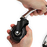 Безшумні роликові колеса для офісного крісла стільця стільця Malatec 20312, фото 9