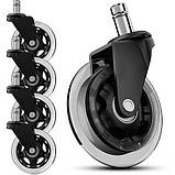 Безшумні роликові колеса для офісного крісла стільця стільця Malatec 20312, фото 10