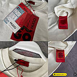 Чоловіча кофта світшот HUGO BOSS M1812 біла, фото 4