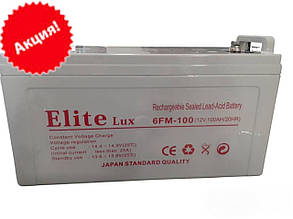 Свинцево-кислотна акумуляторна батарея Elite Lux  12v, 100AH, 20HR (lead-acid battery)