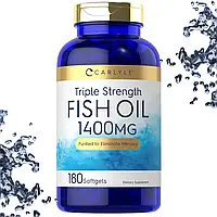 Риб'ячий жир Carlyle Triple Strength Fish Oil 1400 мг 180 гелевих капсул