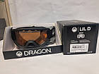Дитяча гірськолижна маска Dragon Alliance Lild Black лінза Lumalens Amber, фото 4