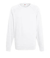 Свитшот Fruit of the Loom Lightweight raglan sweat M Белый (062138030M)