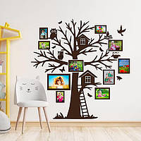 Родовое дерево Baby House Семейное дерево сердце на 9 фото рамок Домик на дереве