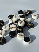 Фішки для нард з акрилового каменю 27×12мм подарункові, фото 3