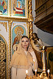 Палантин у церкву на хрещення, вінчання, хустинка у церкву, фото 6