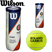 Мячи для большого тенниса мячи для игр с теннисными ракетками Wilson Roland Garros CLAY CT 3 Ball (3шт.)