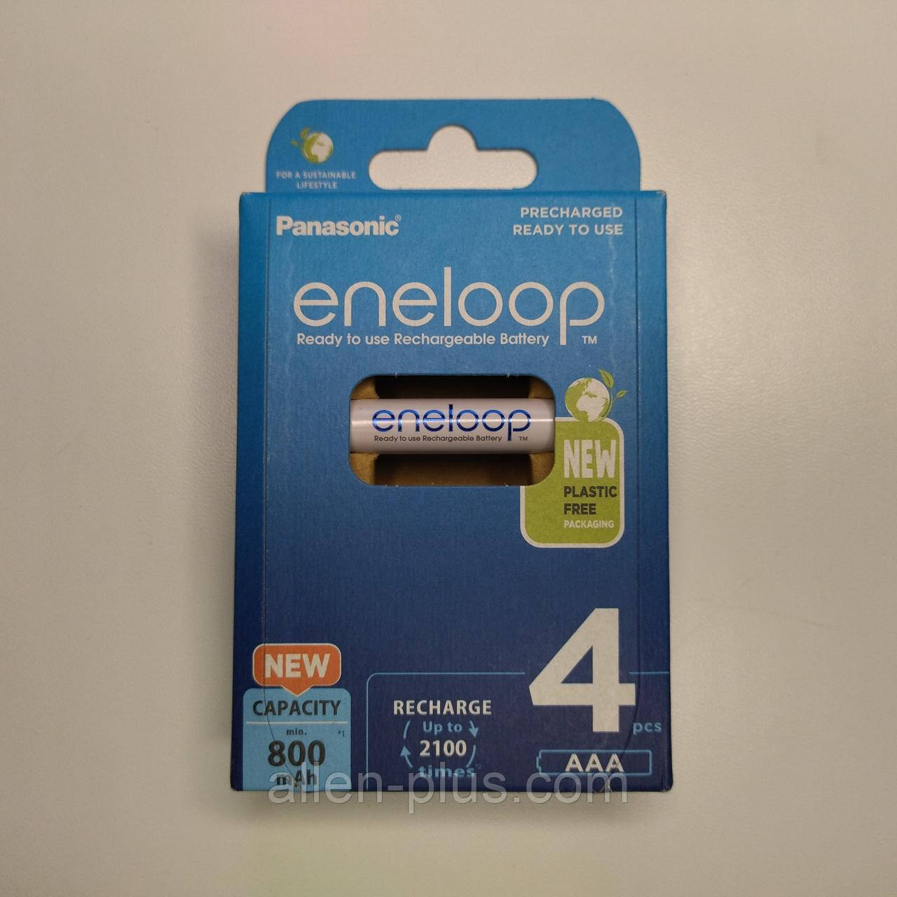 Комплект акумуляторів (4 шт) Panasonic eneloop AAA 1,2 V (min 750 mAh) mAh Ni-MH BK-4MCCE/4BE Японія