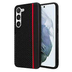 Чохол накладка Primolux CFC для Samsung Galaxy S23 (SM-S911) - Black&Red
