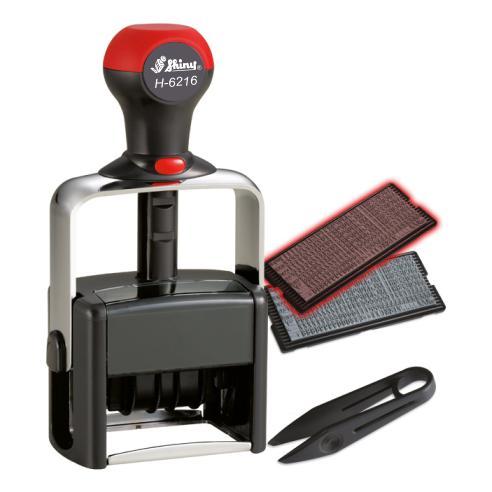 Самонабірний датер 56х33 мм, 4-х рядковий автоматичний, Shiny H-6216