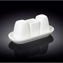 Набір для спецій 4пр. порцеляновий Wilmax WL-996005/SP (3 ємності + підставка)