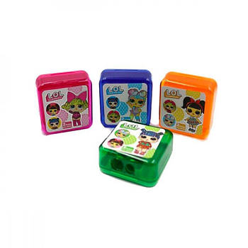 Точилка дитяча подвійна LOL 1549Т з контейнером MIX 633948 G-Rich