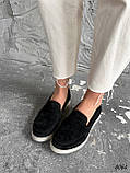 Туфлі лофери жіночі Salivi чорні натуральна замша 8064 розмір 38, фото 5