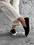 Туфлі лофери жіночі Salivi чорні натуральна замша 8064 розмір 38, фото 9