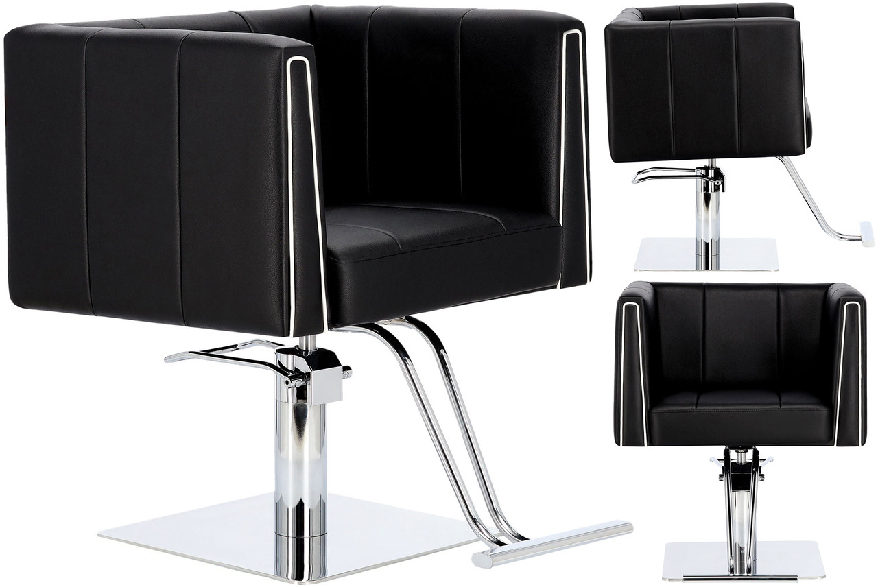 Крісло перукарське Dante FJ-83035-BLACK-FOTEL гідравлічне поворотне підніжка
