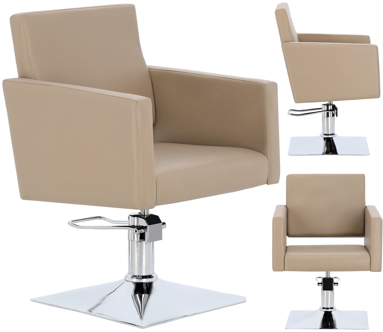Перукарське крісло Atina Z-FJ-83001-GREY-FOTEL-BEZPODN гідравлічне поворотне