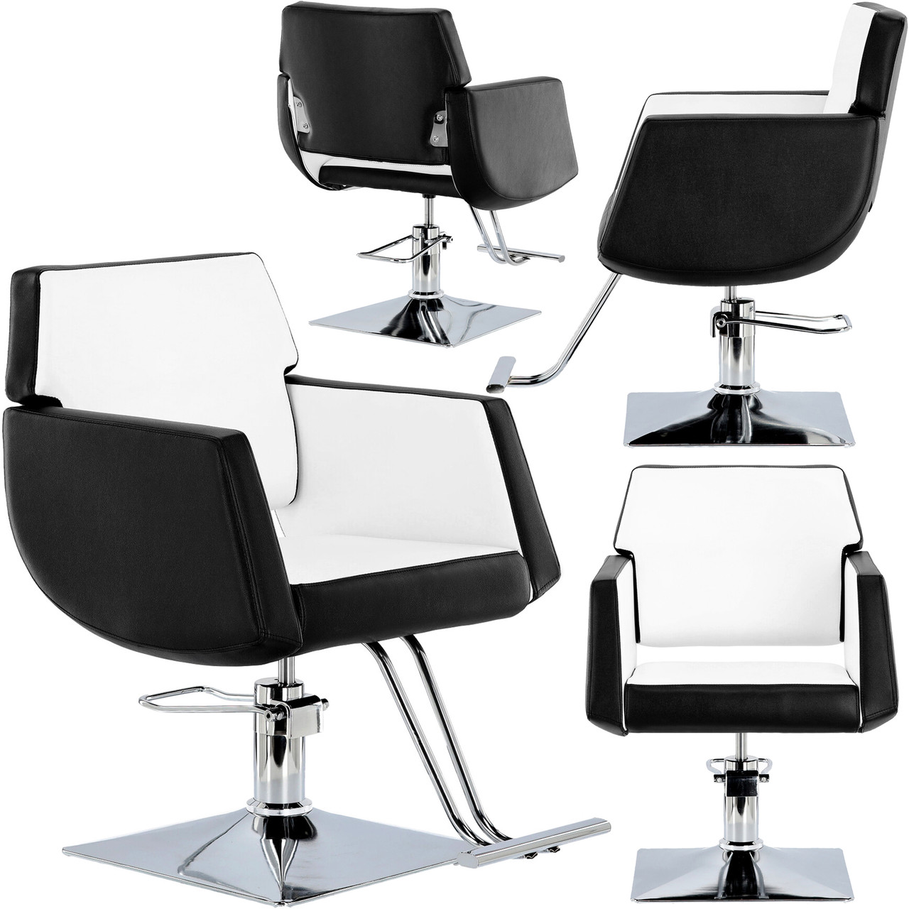 Перукарське крісло Chloe FJ-83003-FOTEL-WHITE гідравлічне поворотне підставка для ніг
