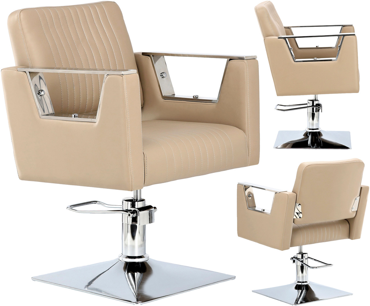 Перукарське крісло Kora Z-FJ-83010-GREY-FOTEL-BEZPODN гідроповоротне