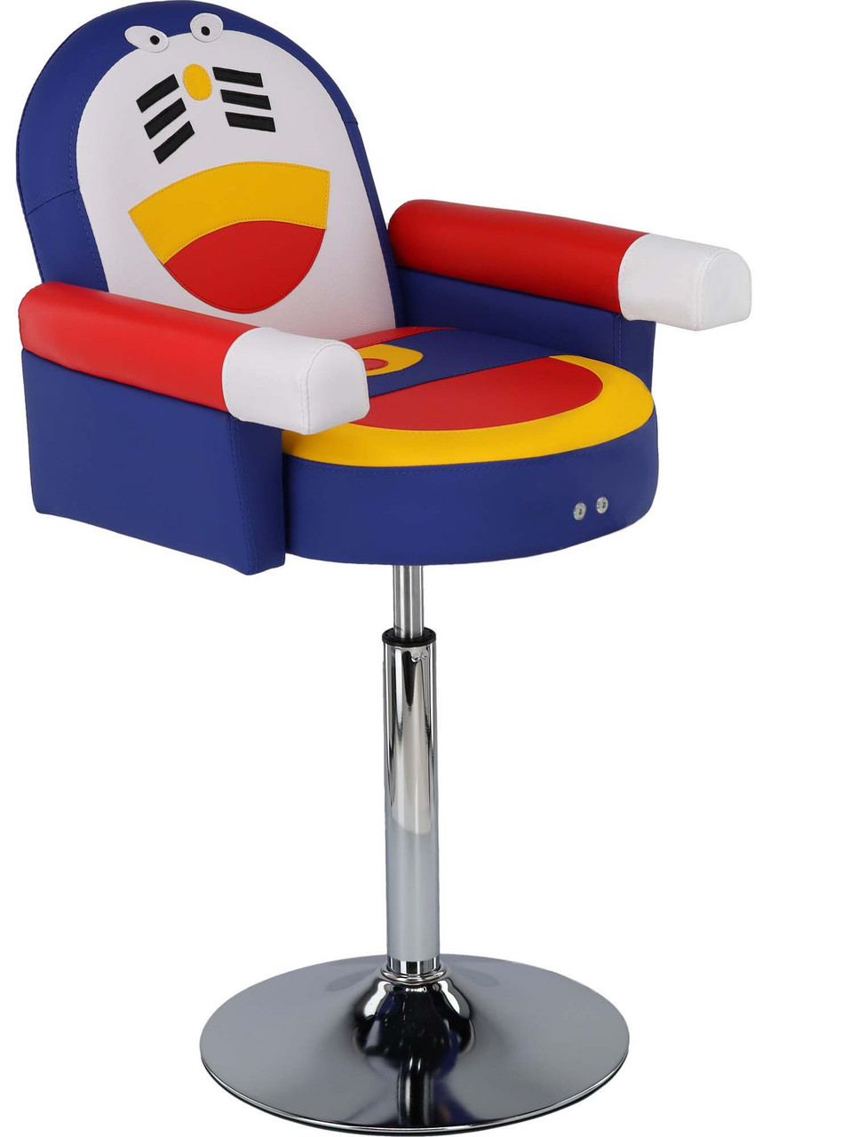 Дитяче перукарське крісло Пінгвін LZY-278 поворотне, Хромована підніжка для дітей, фото 1