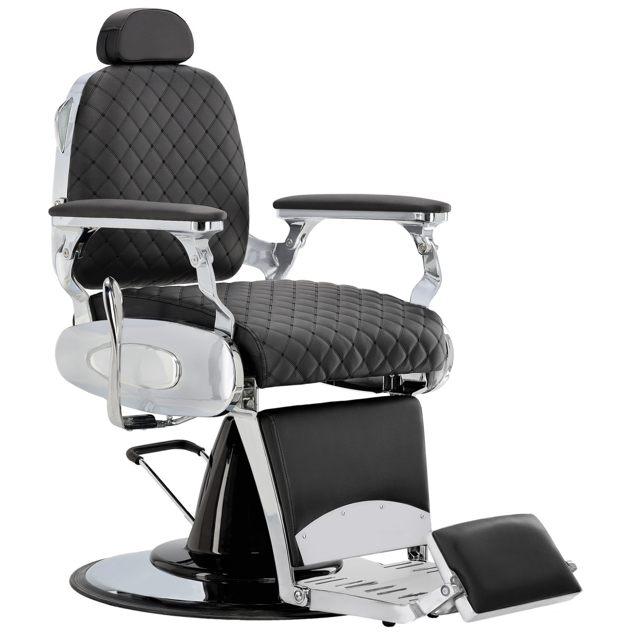 Крісло перукарське гідравлічне Marcos Barberking ENZO-9138F-SILVER