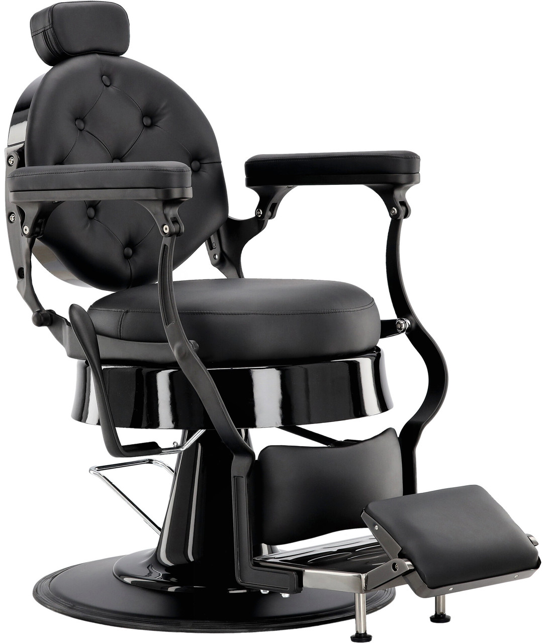 Гідравлічне перукарське крісло Agustín Barberking 8804-BLACK