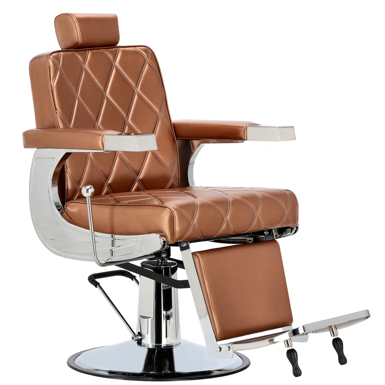 Перукарське крісло гідравлічне Nilus barberking ENZO-9139C-BROWN