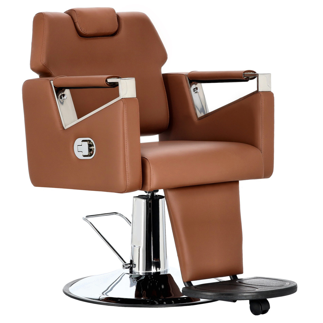 Перукарське крісло гідравлічне FJ-93032-BROWN Ares Barberking