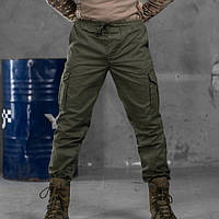 Легкие штурмовые штаны олива Bandit, качественные военные брюки на резинке с вместительными карманами