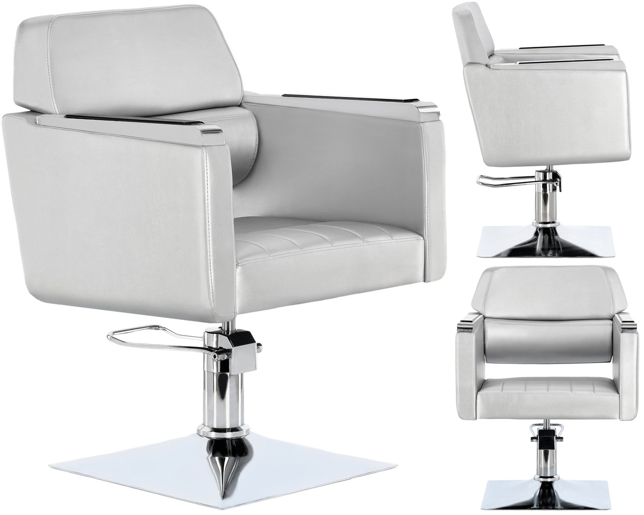 Перукарське крісло Z-FJ-83014-SILVER-CHAIR-LESS гідравлічне поворотне