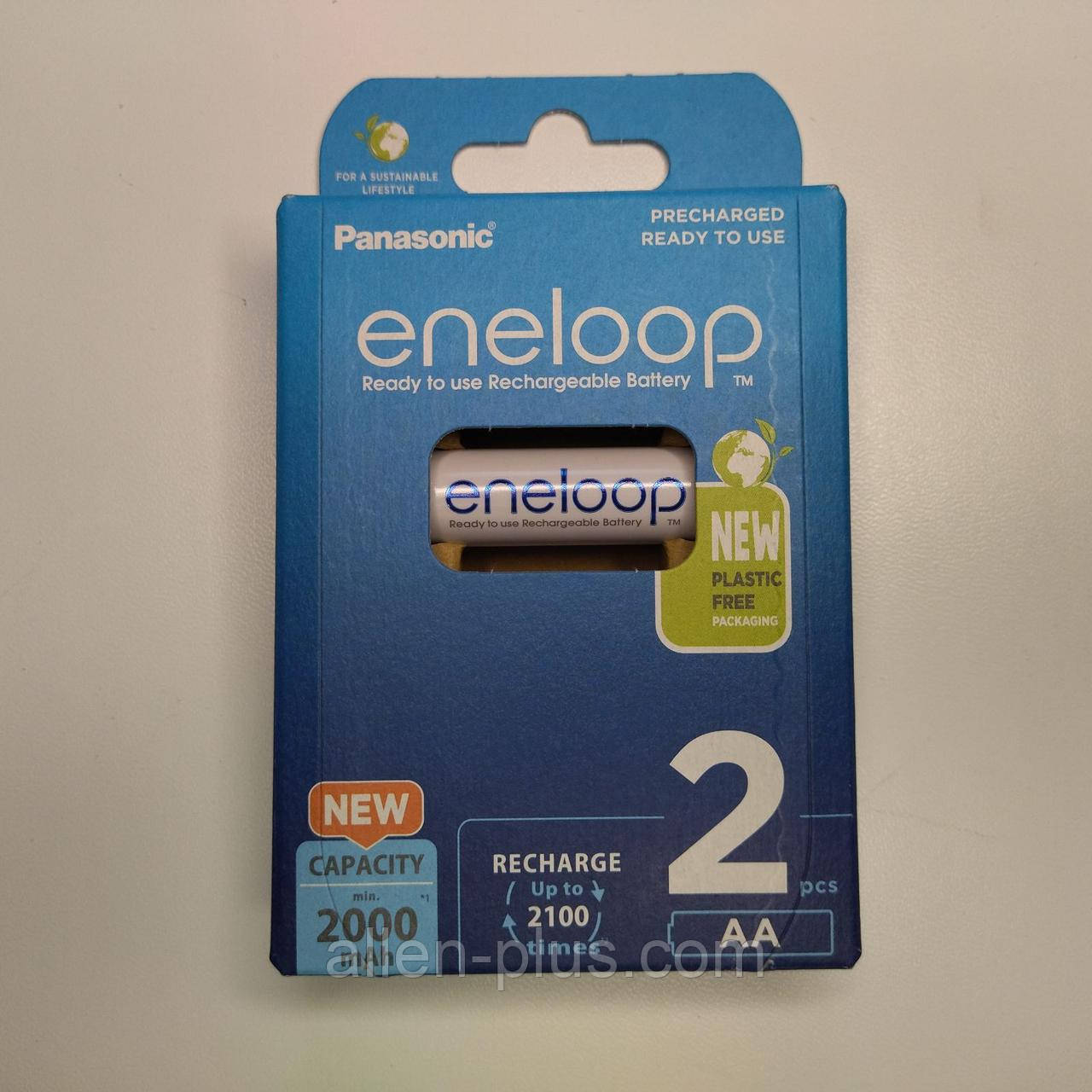 Комплект акумуляторів 2 шт Panasonic eneloop AA 1,2V min 2000 mAh Ni-MH BK-3MCDE/2BE