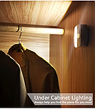 Світлодіодний нічник із датчиком руху та 3 режимами світла, світильник у розетку з автовимкненням, фото 9