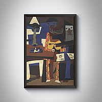 Постер картины Пабло Пикассо "Три музыканта"