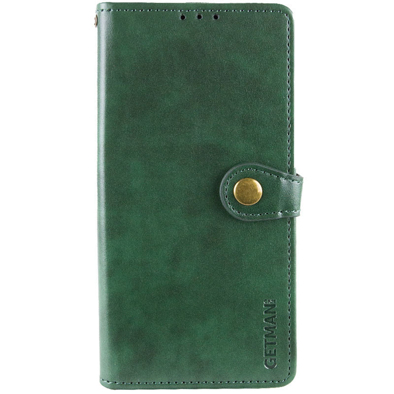 Шкіряний чохол-книжка GETMAN Gallant (PU) для Xiaomi Redmi Note 14 4G (Europe version) Зелений