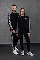 Парные спортивные костюмы весенние двухнитка. Парные костюмы Adidas худи и штаны S M L Xl 2Xl