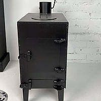 Печь-буржуйка BP-50V отопительная с варочной поверхностью 3 мм