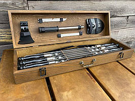 Подарунковий набір шампурів Лісник ручної роботи