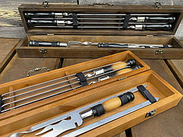 Подарунковий набір шампурів ШашлиКейс ручної роботи