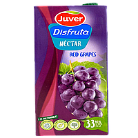 Сік-нектар темний виноград (без цукру) Джувер Juver 1L 12шт/ящ (Код: 00-00015904)