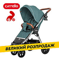 Акція! Дитяча коляска прогулянкова (надувні колеса) CARRELLO Supra CRL-5510 Aqua Green Бірюза